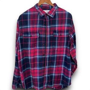 Old Navy Soft and Cozy Flannel Plaid Shirt Long Sleeve Women's size Large L